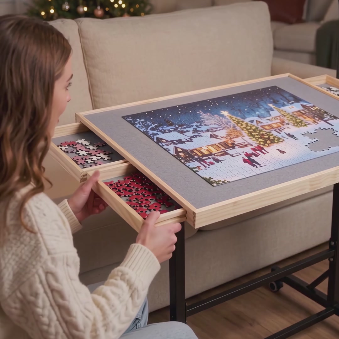 PuzzleNook rolling puzzle table