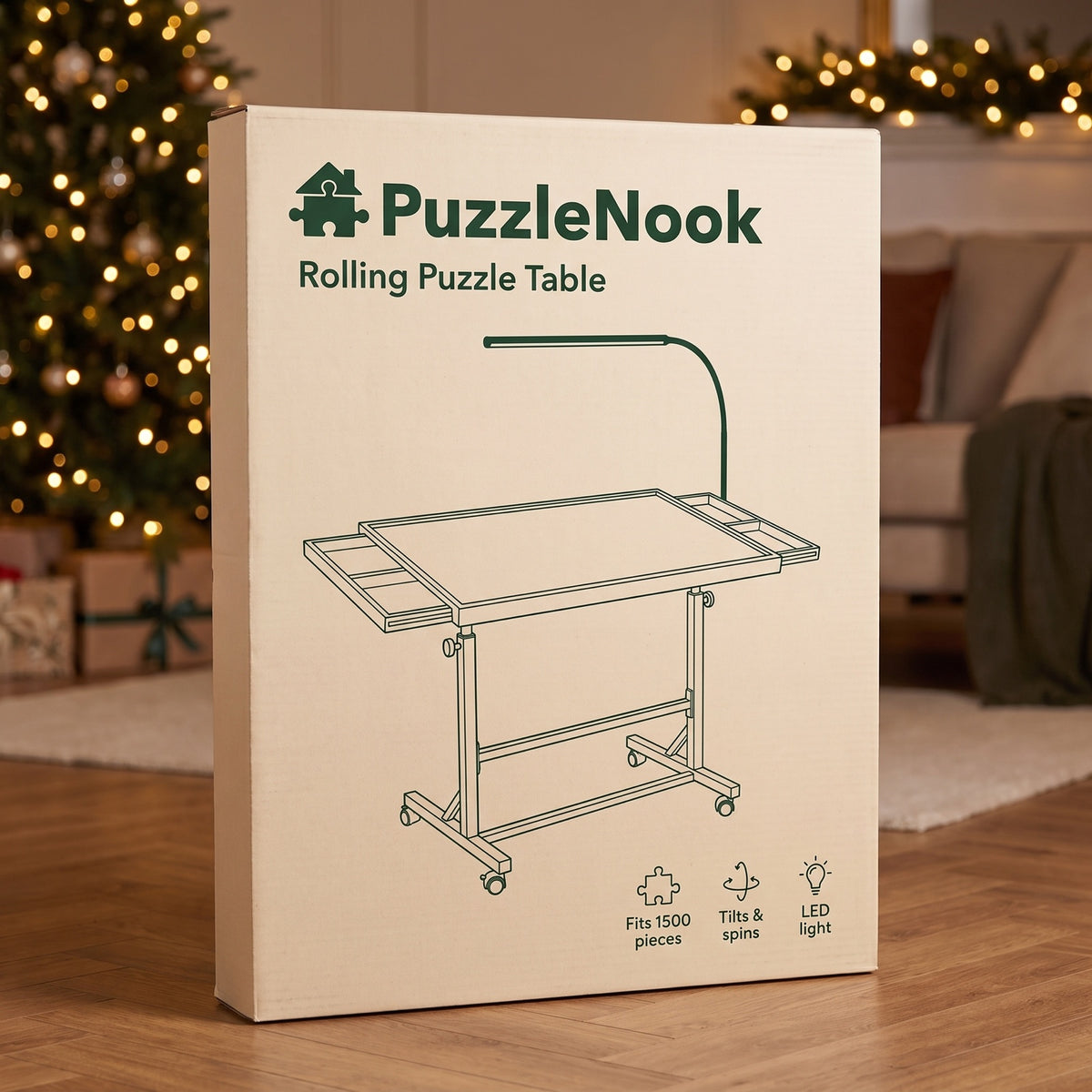 PuzzleNook rolling puzzle table